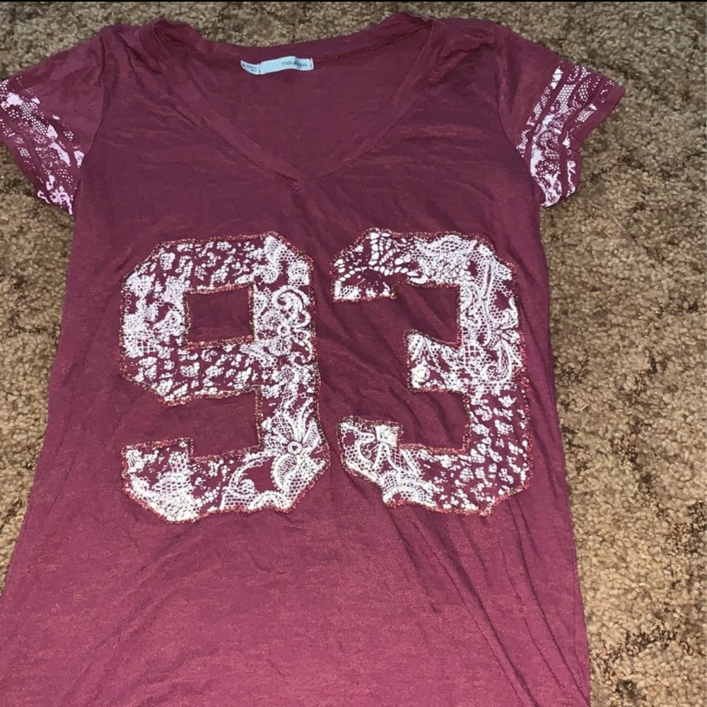 Maroon Maurices Tee